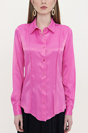 Pembe Dar kesim gömlek 10760 | S