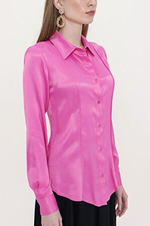 Pembe Dar kesim gömlek 10760 | S