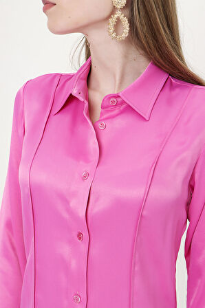 Pembe Dar kesim gömlek 10760 | S