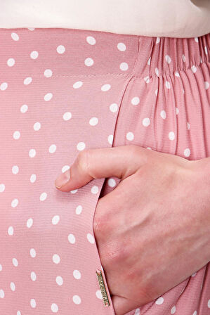 Somon Beli lastikli bol kesim pantolon 41609 | M