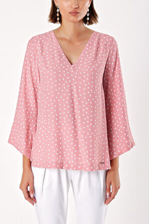 Somon V yaka saten bluz 19828 | L