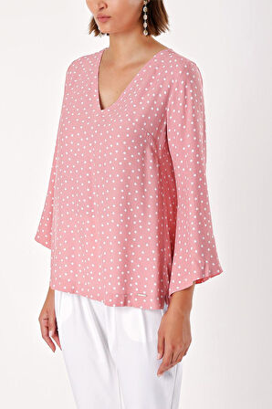 Somon V yaka saten bluz 19828 | L