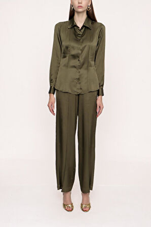 Haki Dar kesim gömlek 10766 | M