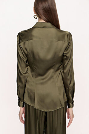 Haki Dar kesim gömlek 10766 | M