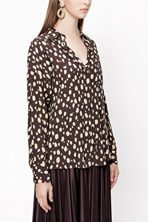 Kahve Bol kesim gömlek 10814 | S