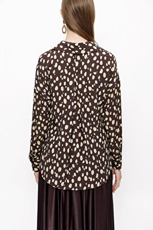 Kahve Bol kesim gömlek 10814 | S