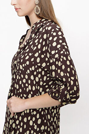 Kahve Bol kesim gömlek 10814 | S