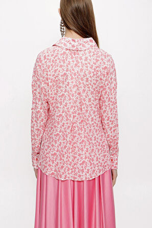 Pembe Bol kesim gömlek 10814 | L