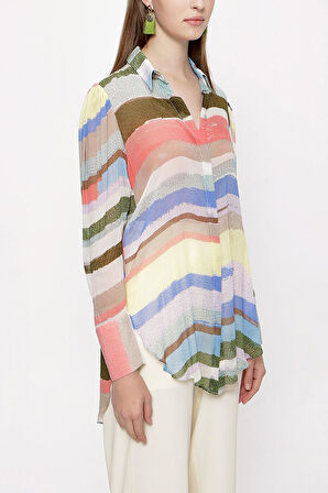 Degrade Bol kesim gömlek 10761 | M