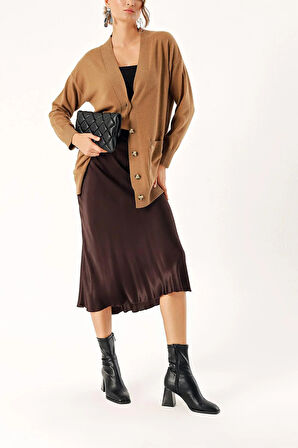 Devetüyü Yün ve kaşmir karışımlı hırka 28832 | M