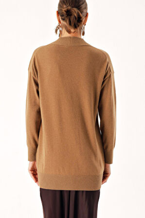 Devetüyü Yün ve kaşmir karışımlı hırka 28832 | M