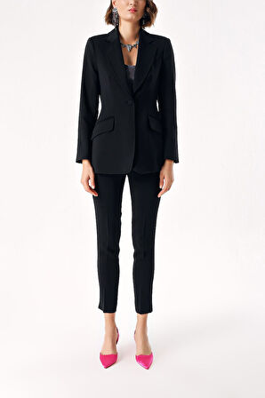 Siyah Klasik blazer ceket 61171 | L