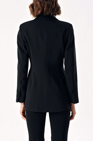 Siyah Klasik blazer ceket 61171 | S