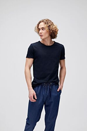 Bad Bear O-Neck T-Shirt Lacivert Basic Erkek Tişört 
