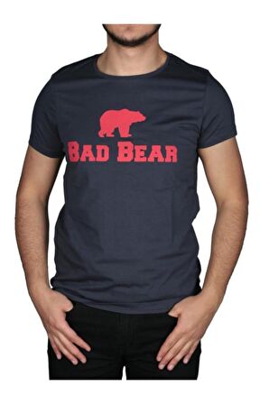 Bear Tee T-Shirt Antrasit Logo Baskılı Erkek Tişört 