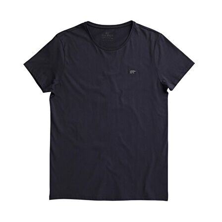 Solid T-Shirt Antrasit Basic Erkek Tişört 