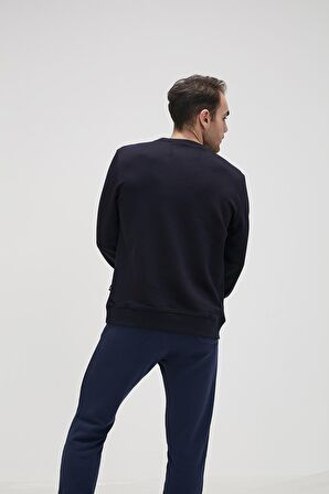 BAD BEAR ERKEK O YAKA SWEATSHIRT 19.02.12.003 BAD CONVEX  LACİVERT-L