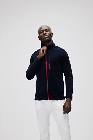 Husky Full-Zip Lacivert Fermuarlı Erkek Polar Sweatshirt