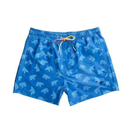 Chameleon Suda Renk Değiştiren Mavi Erkek Deniz Şortu