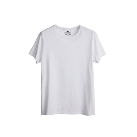 Solid KS T-Shirt Beyaz Basic King Size Erkek Tişört