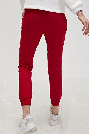 Bad Bear Kadın Parlak Kırmızı Eşofman Altı Valerıe