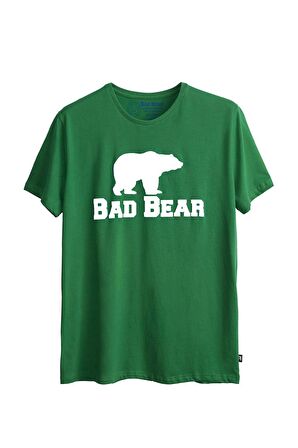 Bad Bear O Yaka Baskılı Yeşil Erkek T-Shirt 19.01.07.002_BAD BEAR TEE