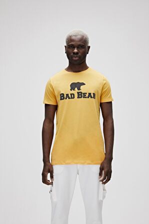 Bear Tee KS T-Shirt Hardal Logo Baskılı King Size Erkek Tişört 