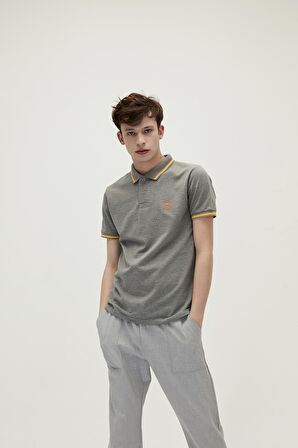 Groove Koyu Gri Polo Yaka Erkek T-Shirt