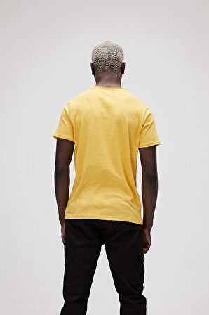 Bad Bear Erkek Hardal Tişört Polygon Bear Tee