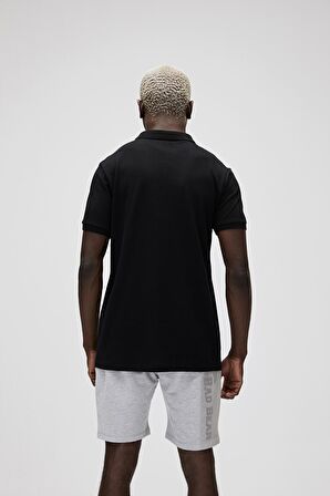 Stark Siyah Polo Yaka Erkek T-Shirt