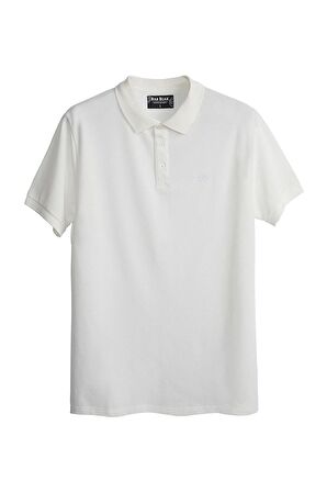 Stark Off-White Beyaz Polo Yaka Erkek T-Shirt