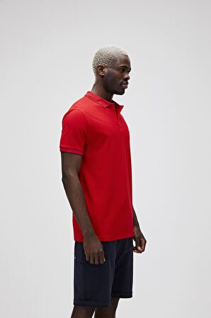 Stark Crimson Red Kırmızı Polo Yaka Erkek T-Shirt