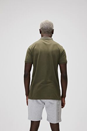 Stark Haki Yeşil Polo Yaka Erkek T-Shirt
