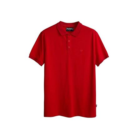 Stark KS Crimson Red Kırmızı Polo Yaka King Size Erkek T-Shirt