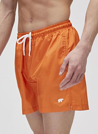 Jacksonville KS Deniz Şortu Turuncu King Size Erkek Şort Mayo