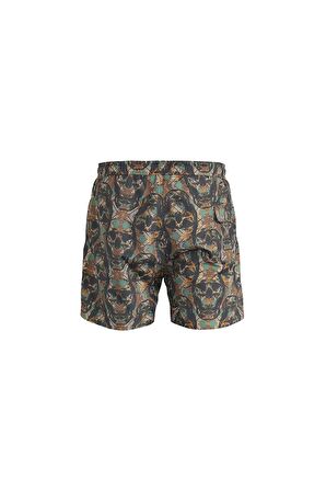 Bad Bear Erkek Haki Şort Skullex Swımshort