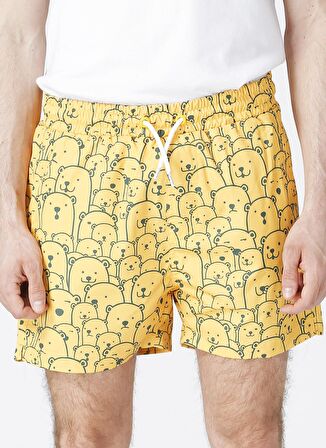 Whacabear Deniz Şortu Hardal Erkek Şort Mayo
