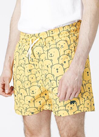 Whacabear Deniz Şortu Hardal Erkek Şort Mayo