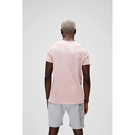Bad Bear O Yaka Regular Fit Baskılı Erkek Pudra T-Shirt