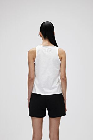 Bad Bear Kadın Kırık Beyaz Atlet Barbara Tank-Top