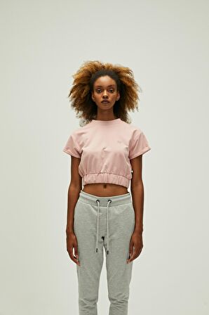 Bad Bear Kadın Pudra Pembe Emma Crop