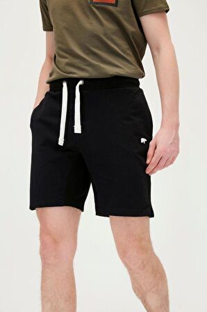 Holmer SweatShorts Siyah Erkek Şort