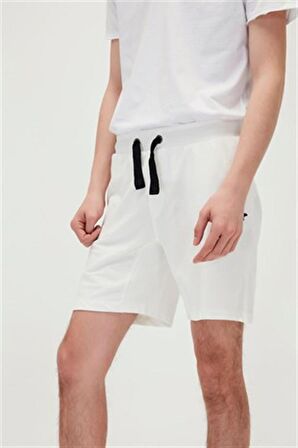 Holmer SweatShorts Off-White Beyaz King Size Erkek Şort KS