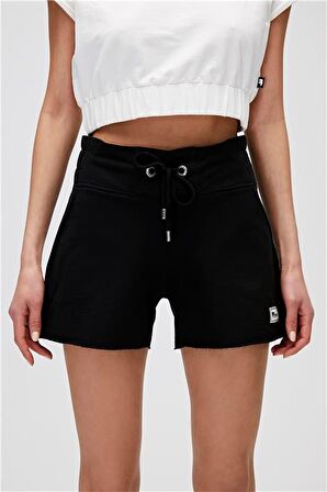 Serena SweatShorts Siyah Kadın Şort