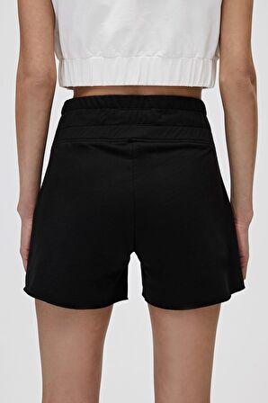 Serena SweatShorts Siyah Kadın Şort