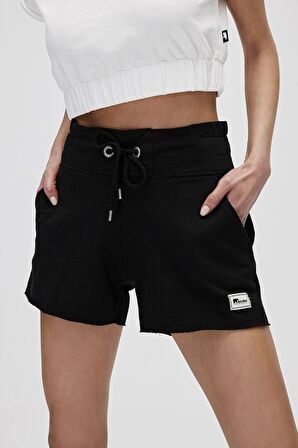 Serena SweatShorts Siyah Kadın Şort