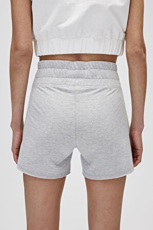 Serena SweatShorts Gri Melanj Kadın Şort