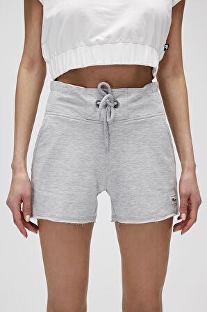 Serena SweatShorts Gri Melanj Kadın Şort
