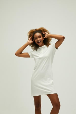 Zelda Dress Marshmallow Beyaz Kadın Elbise T-Shirt