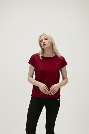 Bad Bear Kadın Bordo Tişört Olıvıa O-Neck Tee